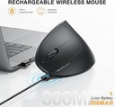 ProtoArc EM13 Left Handed Bluetooth Vertical Mouse