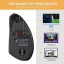 ProtoArc EM13 Left Handed Bluetooth Vertical Mouse