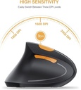 ProtoArc EM13 Left Handed Bluetooth Vertical Mouse