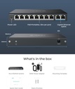 Reolink PoE Switch 8 port fast, 2 Gigabit Uplink Ports, 120W