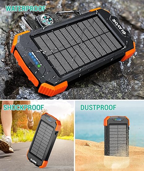 Blavor Solar Charger Power Bank