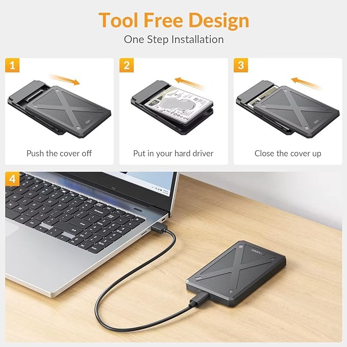 iDsonix 2.5-inch External Hard Drive Enclosure IDPW25