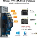 MAIWO M.2 NVMe SSD Enclosure USB 3.1 Gen2
