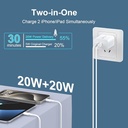 20W Dual Type-C Smart Fast Charger