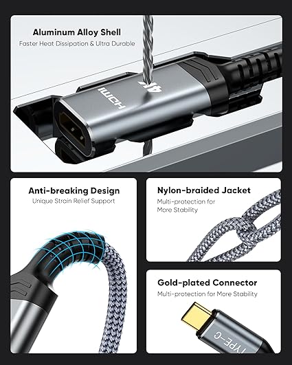 Highwings 4K 60Hz USB C-HDMI Adapter