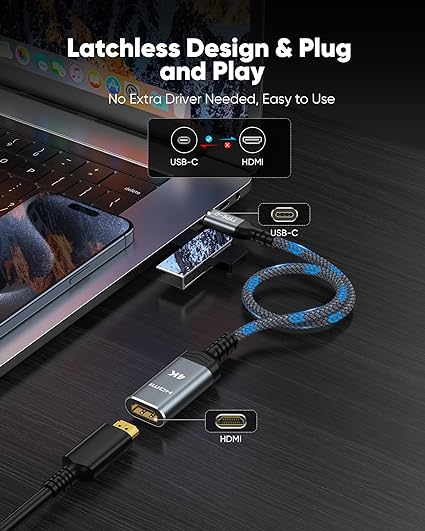 Highwings 4K 60Hz USB C-HDMI Adapter