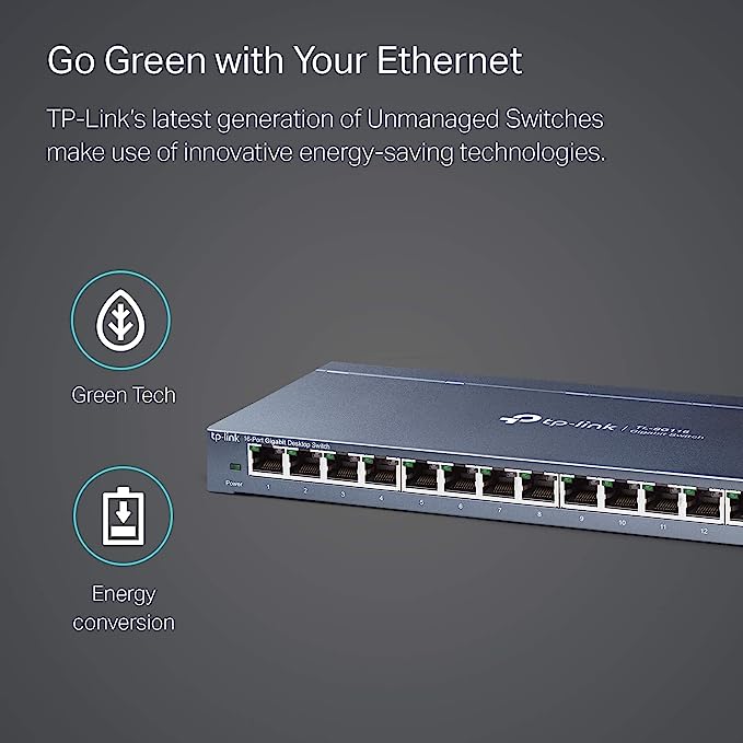 tp-link 16-port Gigabit unmanaged Switch