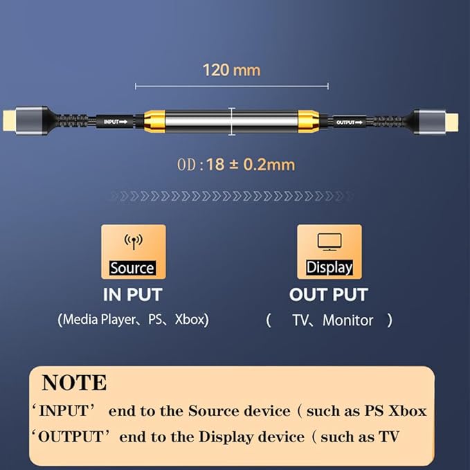 Soonsoonic 4K HDMI Cable 75 Ft with Built-in Signal Booster