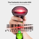 Eyoyo 2D QR Industrial Barcode Scanner with Wireless Charging Stand