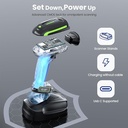 Eyoyo 2D QR Industrial Barcode Scanner with Wireless Charging Stand