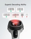 Inateck Bluetooth Barcode Scanner, 1 Charge 180 Days Standby