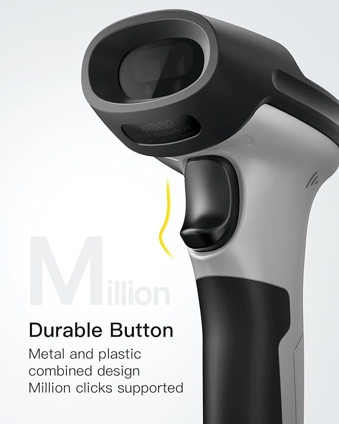 Inateck Bluetooth Barcode Scanner, 1 Charge 180 Days Standby