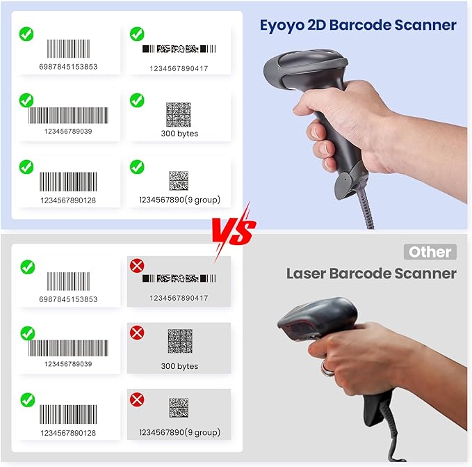 Handheld Barcode & QR Code Scanner