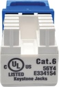 Tripp Lite Cat6 Cat5e 110 style punch down Keystone Jack Blue