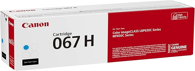 Canon 067 Cyan Toner Cartridge High Capacity