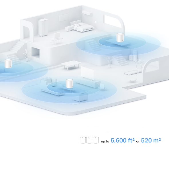 TP-Link Deco W4500 WiFi 6 Mesh Router Ax1500 Dual-Band Wi-Fi 