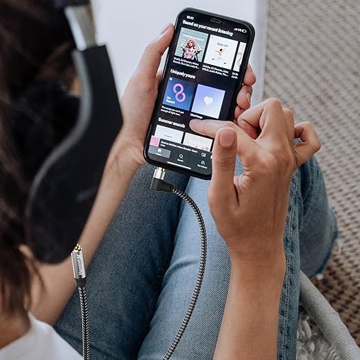 NanXudyj 3.5mm to 3.5mm 90 degrees aux cable