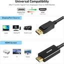 Benfei 4K Display port to HDMI cable (6ft) 