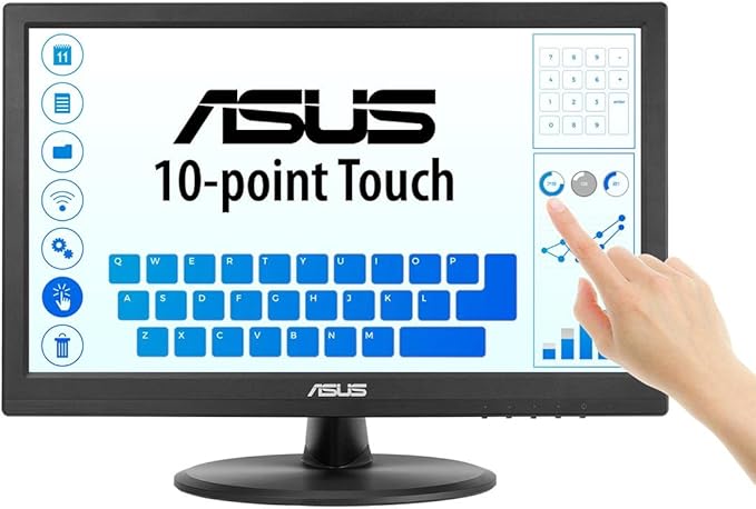 Touchscreen Asus VT168HR 15.6 Full HD Monitor Black