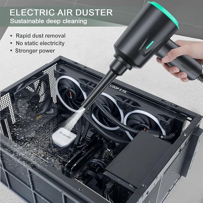 Air Duster - Electric Air Blower - High Power Cleaning for Computer