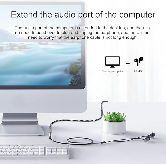 3.5mm Audio Male to Female Extension Cable