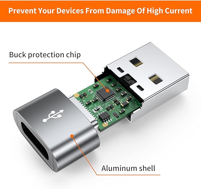 JXMOX USB C to A adapter p/st