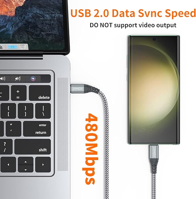 JXMOX USB-C to C cable 1m