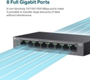 Tp-Link 8 port Gigabit PoE+ Switch - LS108GP