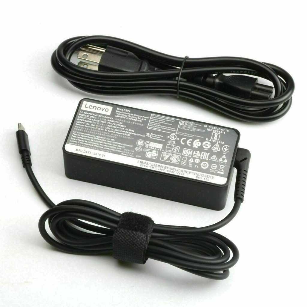 Lenovo 65W USB-C power adapter