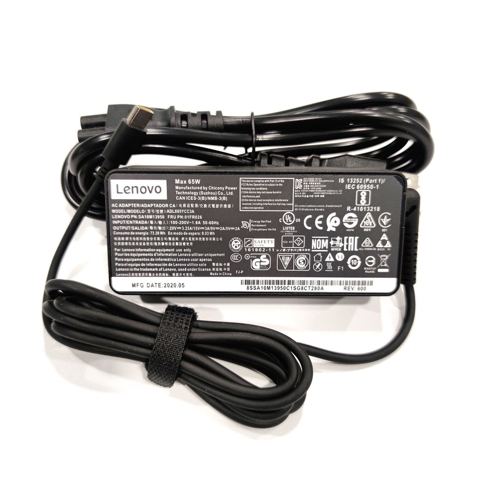Lenovo 65W USB-C power adapter
