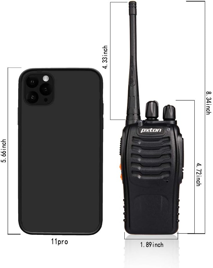 PXTON Portable Two-Way Radio Solution (2 Pack)