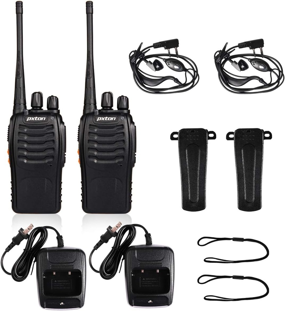 PXTON Portable Two-Way Radio Solution (2 Pack)