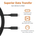 USB 4 Cable, Thunderbolt 3/4 - USB-C to USB-C