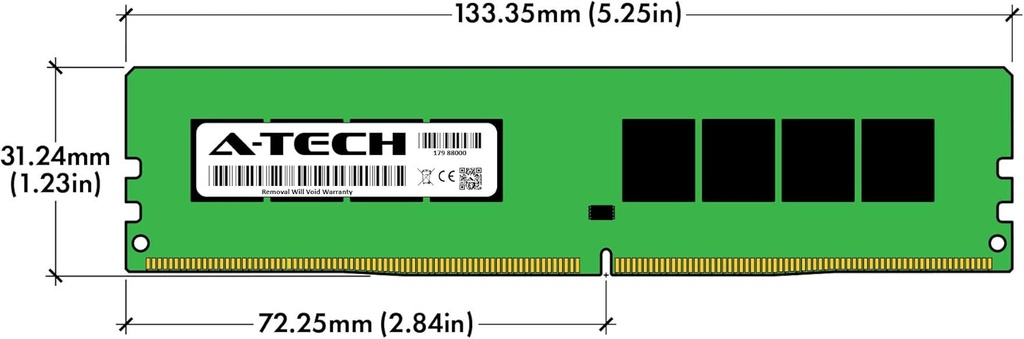 A-Tech 16GB (2x8GB) DDR4 3200 MHz UDIMM PC4-25600 (PC4-3200AA) CL22 DIMM Non-ECC Desktop RAM Memory Modules 