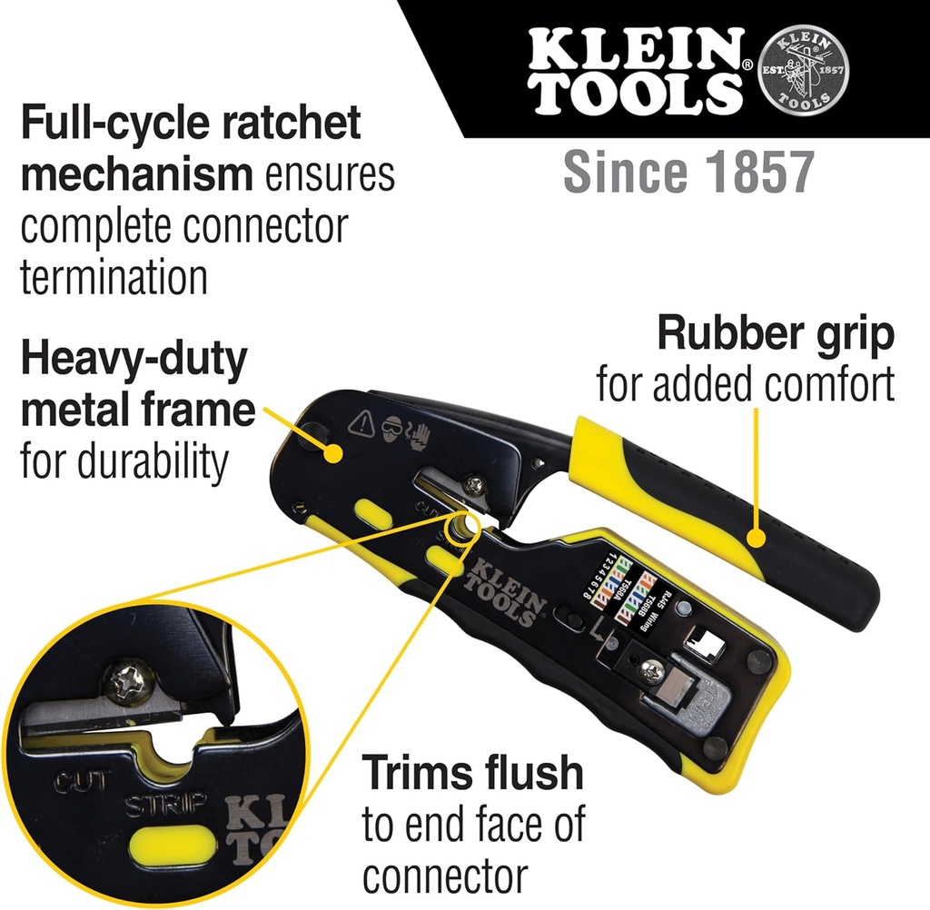 Klein Tools Pass-Thru Modular Crimper