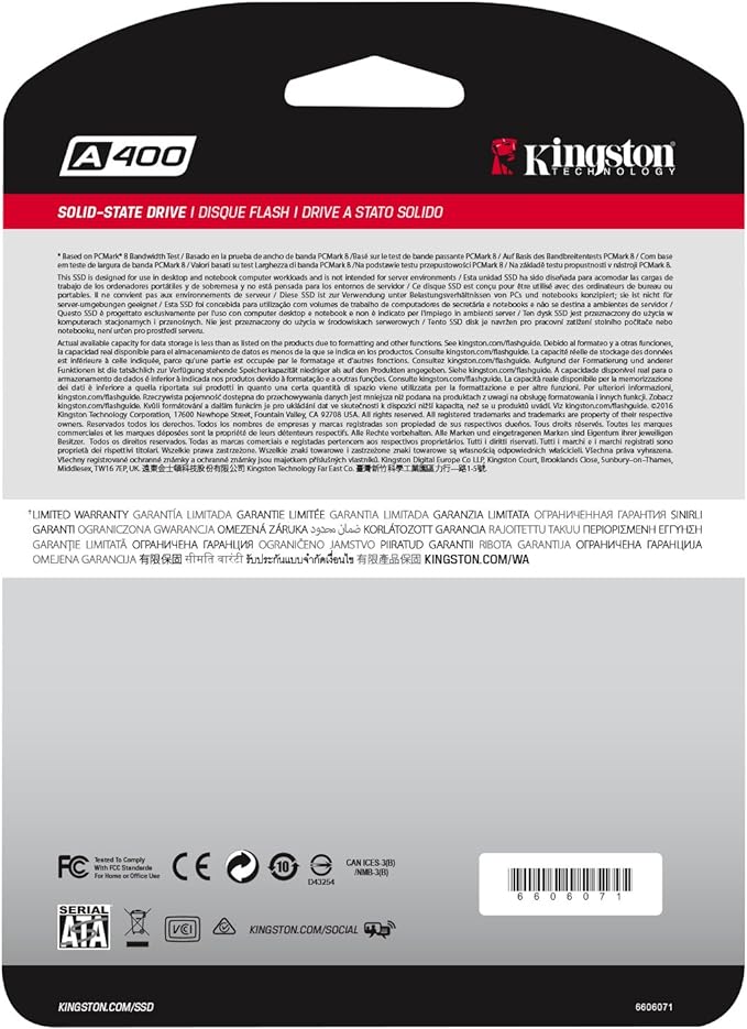 Kingston 480 GB SATA SSD