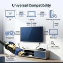 High-Speed Braided HDMI Cable 4K 60Hz HDR, HDMI 2.0 - 3 FT