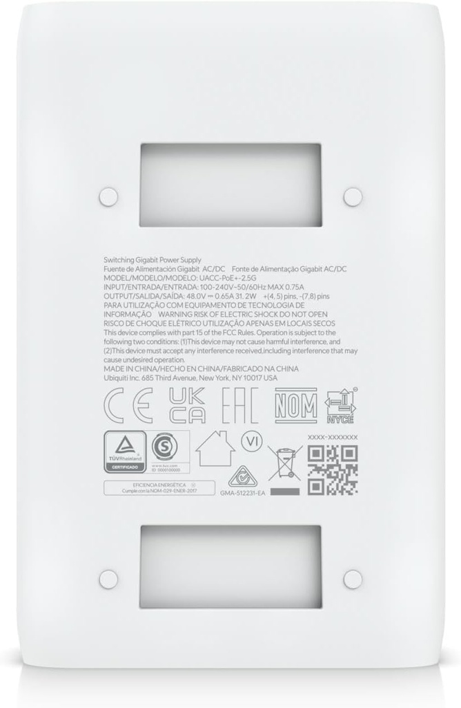 Ubiquiti PoE+ Adapter 30 W - UACC-POE+ - 2.5G 