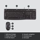 Logitech MK120 Full-Size Wired Keyboard and Mouse Combo