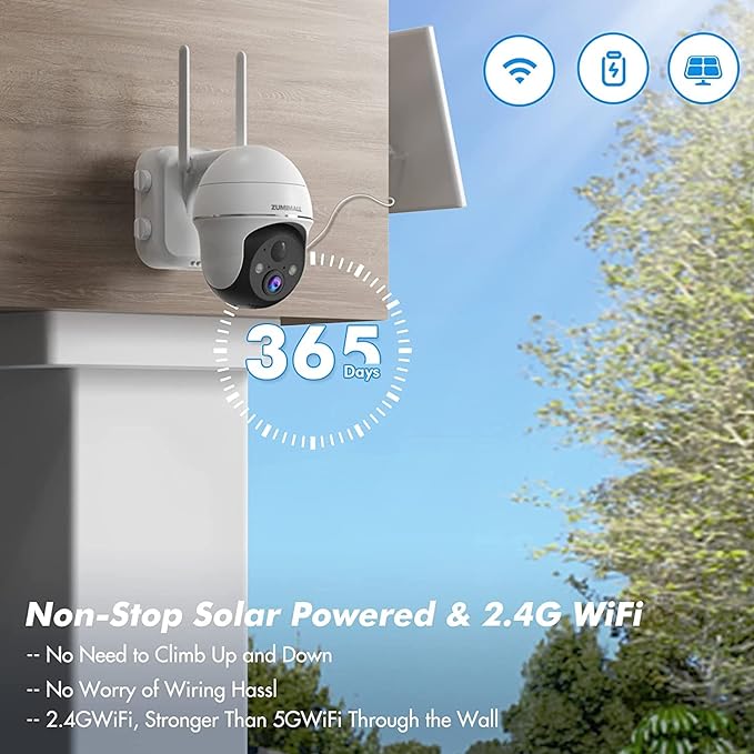 Zumimall 360° Wireless PTZ Home Security Camera
