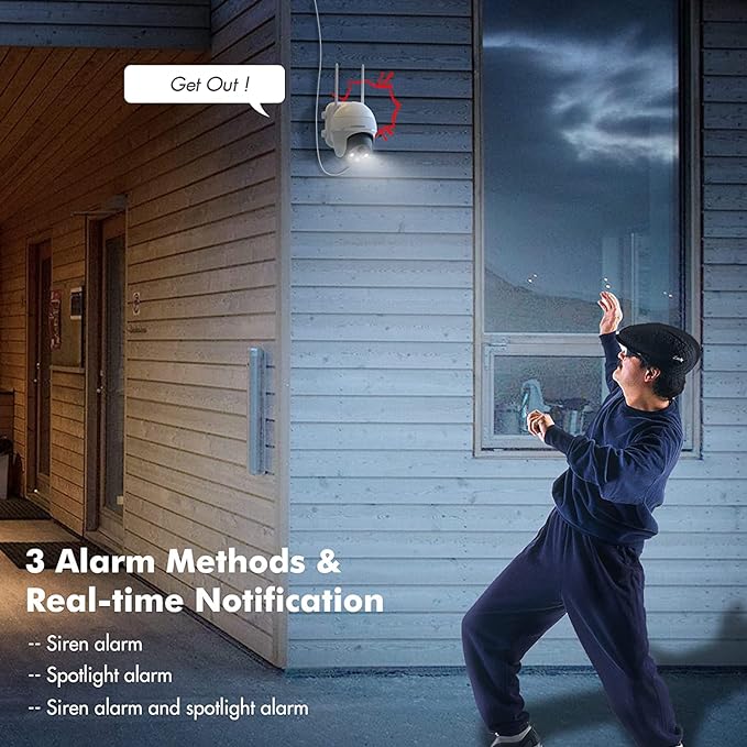 Zumimall 360° Wireless PTZ Home Security Camera