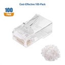 Cable Matters 100-Pack Cat 6 Pass Through Connectors