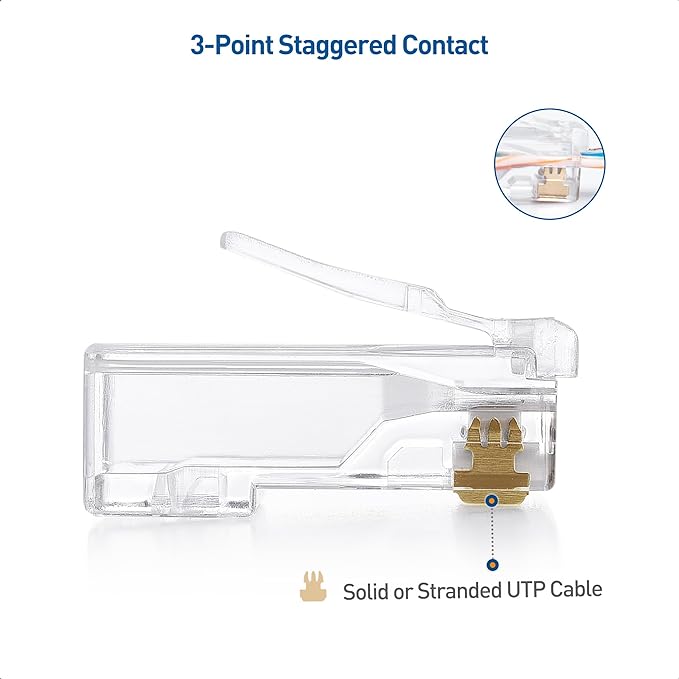 Cable Matters 100-Pack Cat 6 Pass Through Connectors