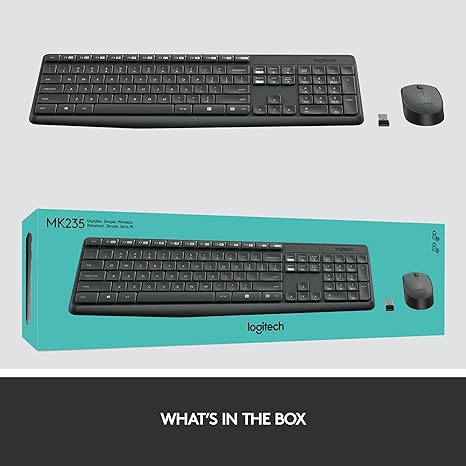 Logitech MK235 Wireless Keyboard and Mouse combo