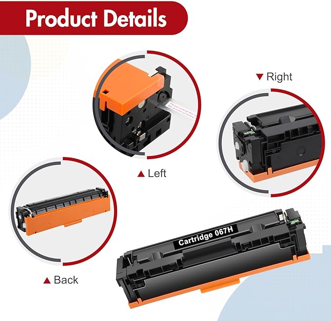 067H MF656Cdw Toner Cartridge 4 pack for Canon
