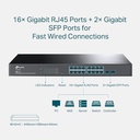 TP-Link TL-SG2218P | 16 Port Gigabit Smart Managed PoE Omada Switch