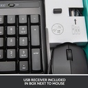 Logitech MK345 Wireless Combo Full-Sized Keyboard with Palm Rest and Comfortable Right-Handed Mouse