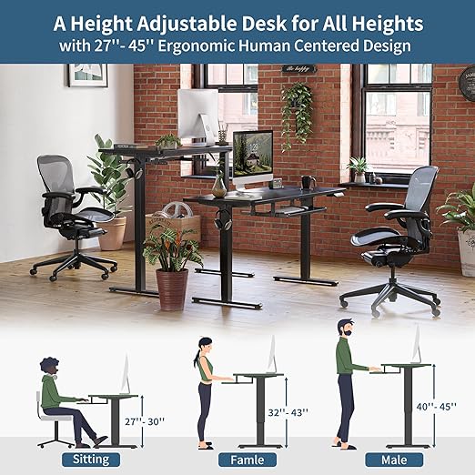 BANTI Height Adjustable Electric Standing Desk