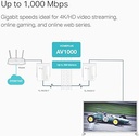 TP-Link Powerline Ethernet adapter Starter Kit - AV1000