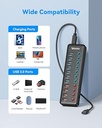 Powered USB 3.0 Hub, Wenter 11-port Hub Splitter (7 faster)